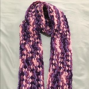Hand knitted scarf